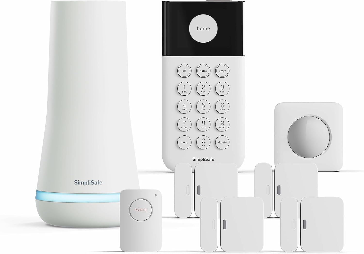 SimpliSafe 8 Piece Wireless Home Security System - Optional 24/7 Professional Monitoring - No Contract - Compatible with Alexa and Google Assistant